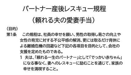 パートナー産後レスキュー制度の第1条
