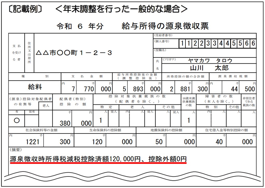 源泉徴収票